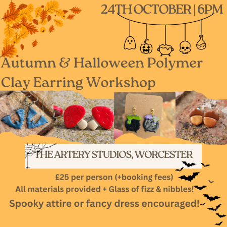 Autumn And Halloween Earring Making Workshop with Crafty Carrot Gifts
