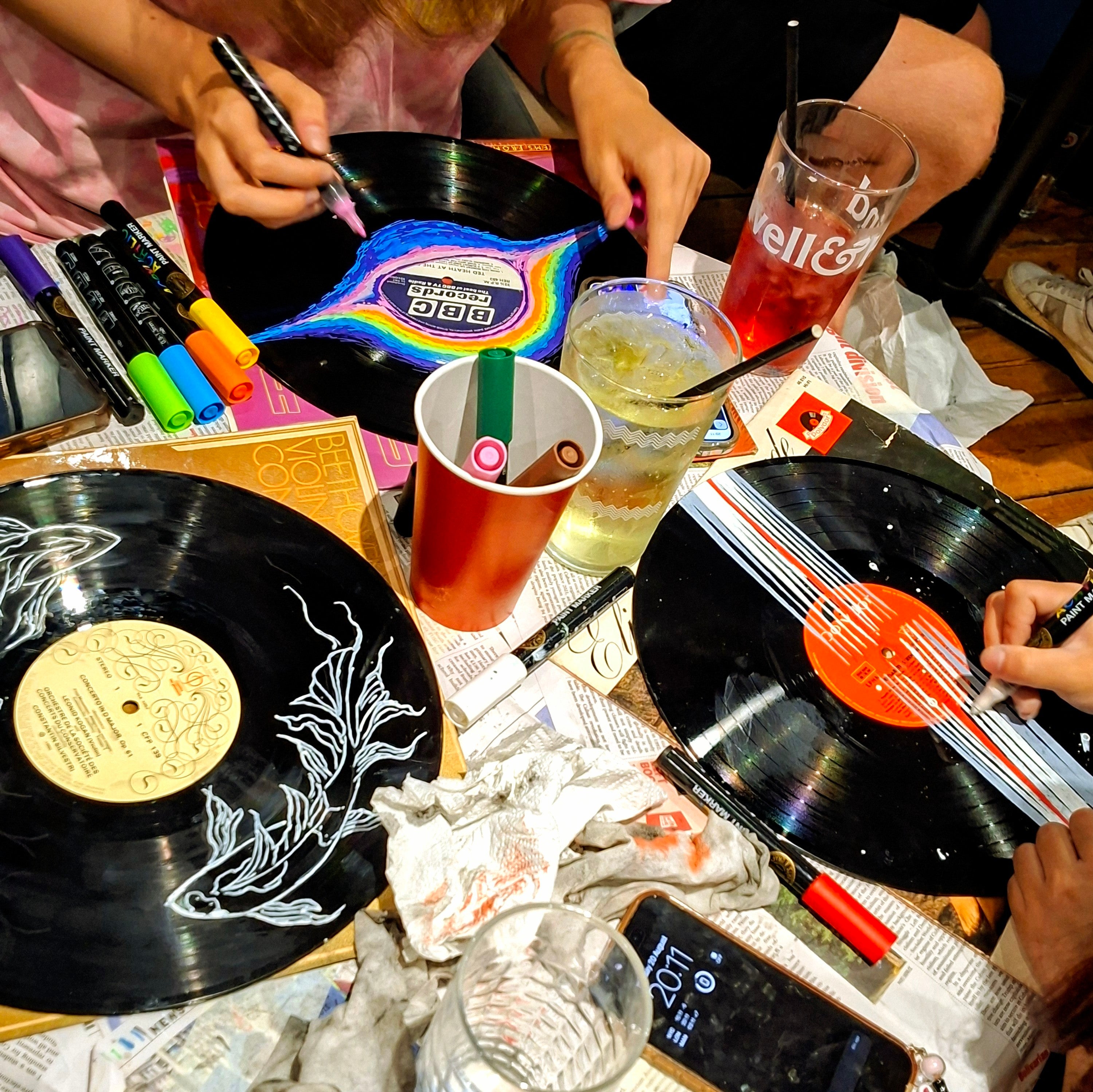 VINYL RECORD PAINTING WORKSHOP With On The Record Art