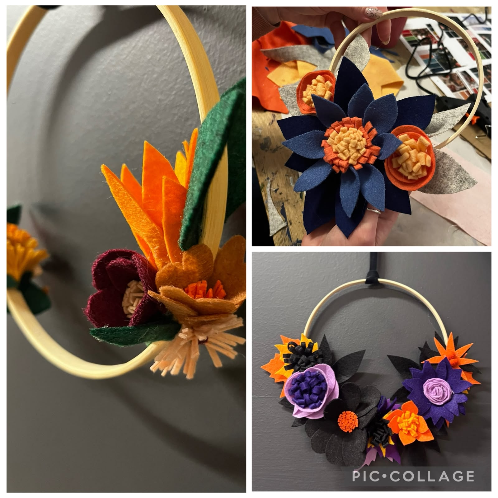 FELT AUTUMN WREATH MAKING WORKSHOP