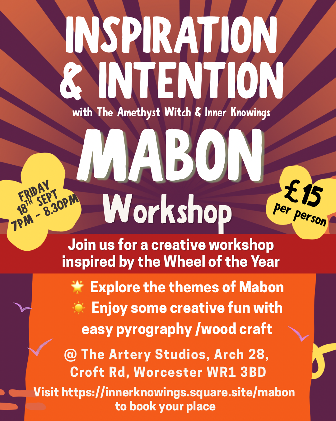 Inspiration & Intention: Mabon Creative Workshop: The Art of Nature.