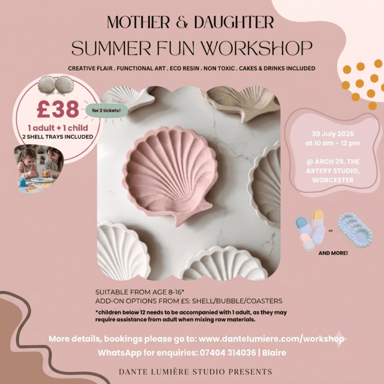 Mother & Daughter Summer Fun Jesmonite Workshop (Ages 8–16*) with Dante Lumiere