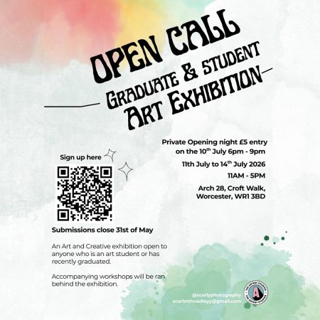 Black & White Minimalist Art Exhibition Event Announcement Poste